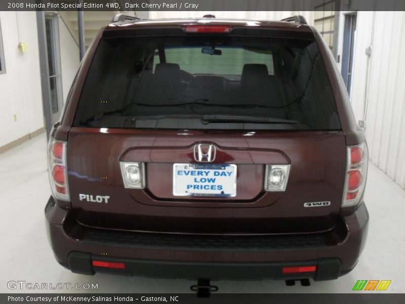 Dark Cherry Pearl / Gray 2008 Honda Pilot Special Edition 4WD