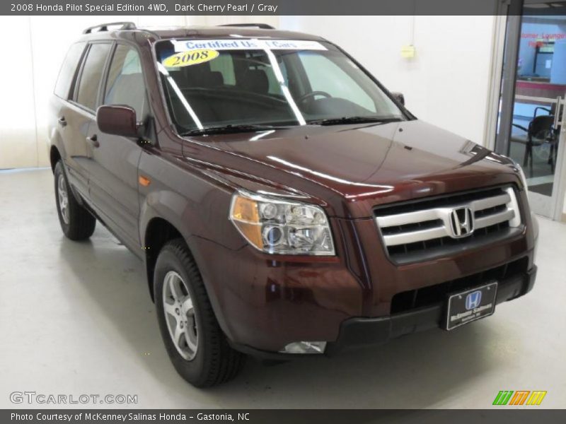 Dark Cherry Pearl / Gray 2008 Honda Pilot Special Edition 4WD
