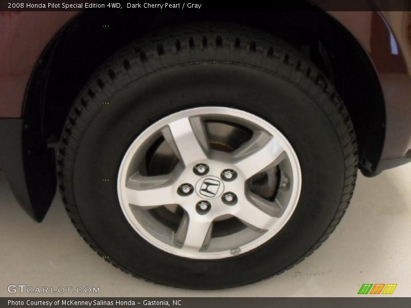 Dark Cherry Pearl / Gray 2008 Honda Pilot Special Edition 4WD