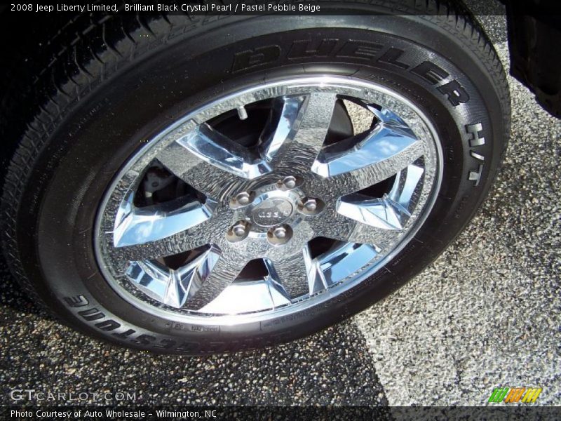 Brilliant Black Crystal Pearl / Pastel Pebble Beige 2008 Jeep Liberty Limited