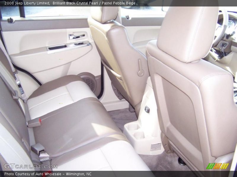 Brilliant Black Crystal Pearl / Pastel Pebble Beige 2008 Jeep Liberty Limited