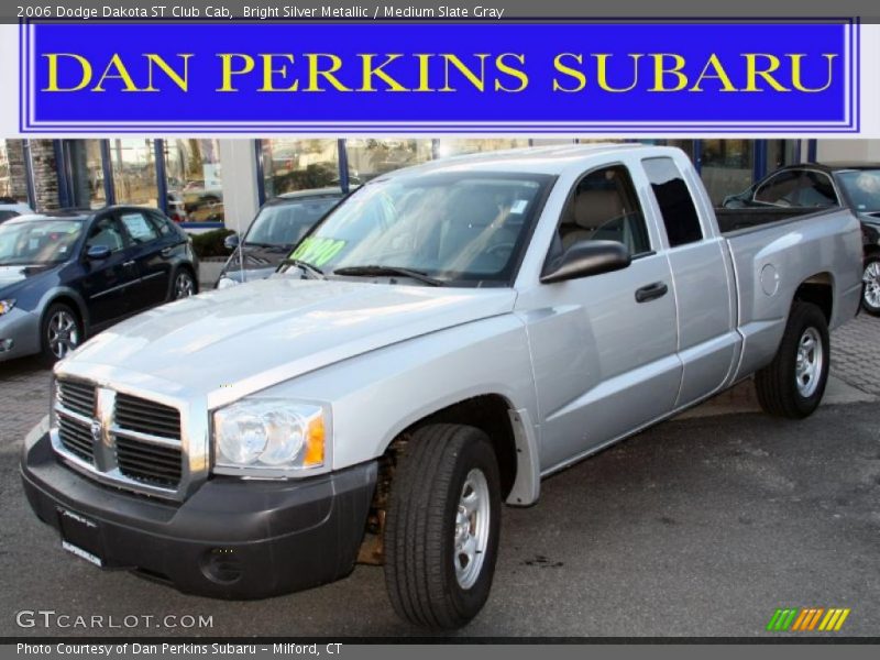 Bright Silver Metallic / Medium Slate Gray 2006 Dodge Dakota ST Club Cab
