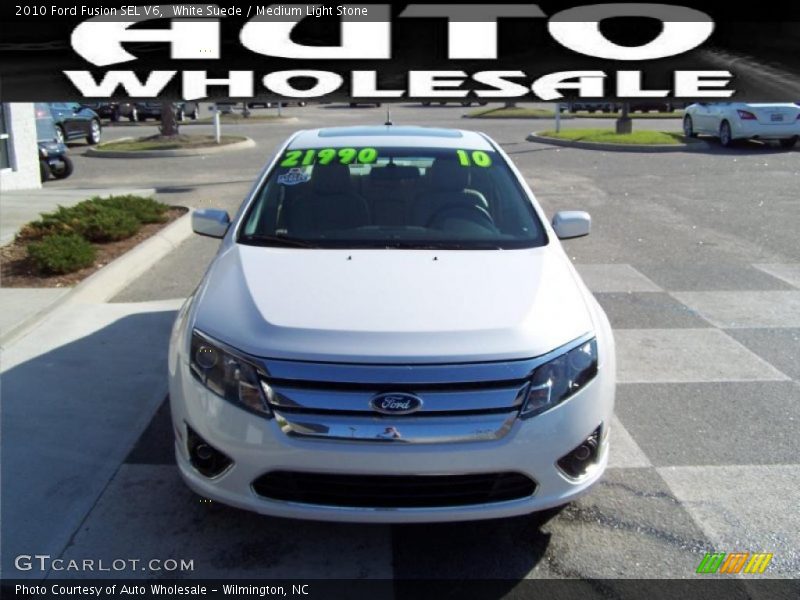 White Suede / Medium Light Stone 2010 Ford Fusion SEL V6