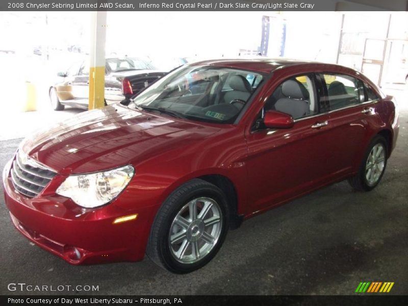 Inferno Red Crystal Pearl / Dark Slate Gray/Light Slate Gray 2008 Chrysler Sebring Limited AWD Sedan