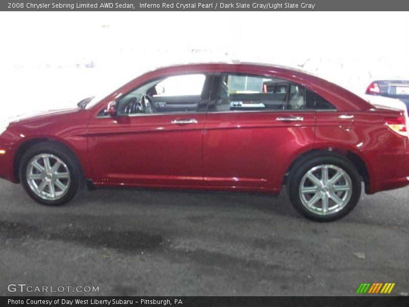 Inferno Red Crystal Pearl / Dark Slate Gray/Light Slate Gray 2008 Chrysler Sebring Limited AWD Sedan