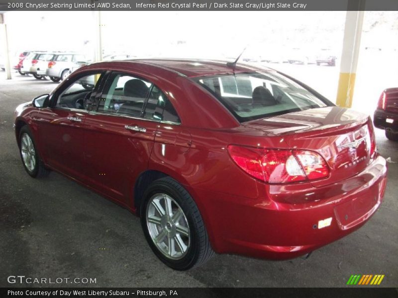 Inferno Red Crystal Pearl / Dark Slate Gray/Light Slate Gray 2008 Chrysler Sebring Limited AWD Sedan