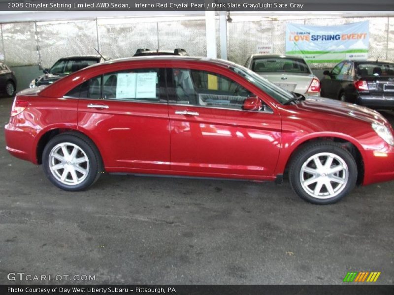 Inferno Red Crystal Pearl / Dark Slate Gray/Light Slate Gray 2008 Chrysler Sebring Limited AWD Sedan