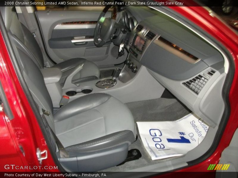 Inferno Red Crystal Pearl / Dark Slate Gray/Light Slate Gray 2008 Chrysler Sebring Limited AWD Sedan