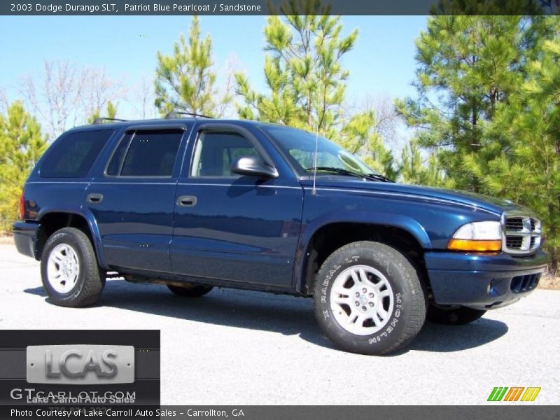 Patriot Blue Pearlcoat / Sandstone 2003 Dodge Durango SLT