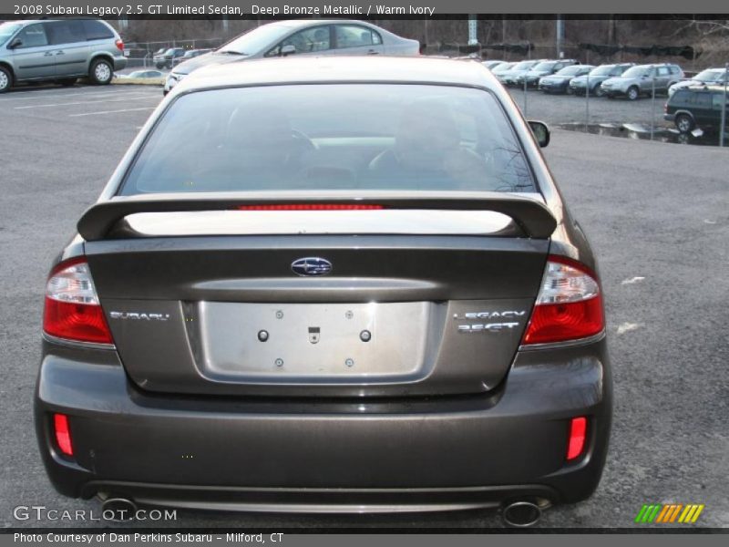 Deep Bronze Metallic / Warm Ivory 2008 Subaru Legacy 2.5 GT Limited Sedan