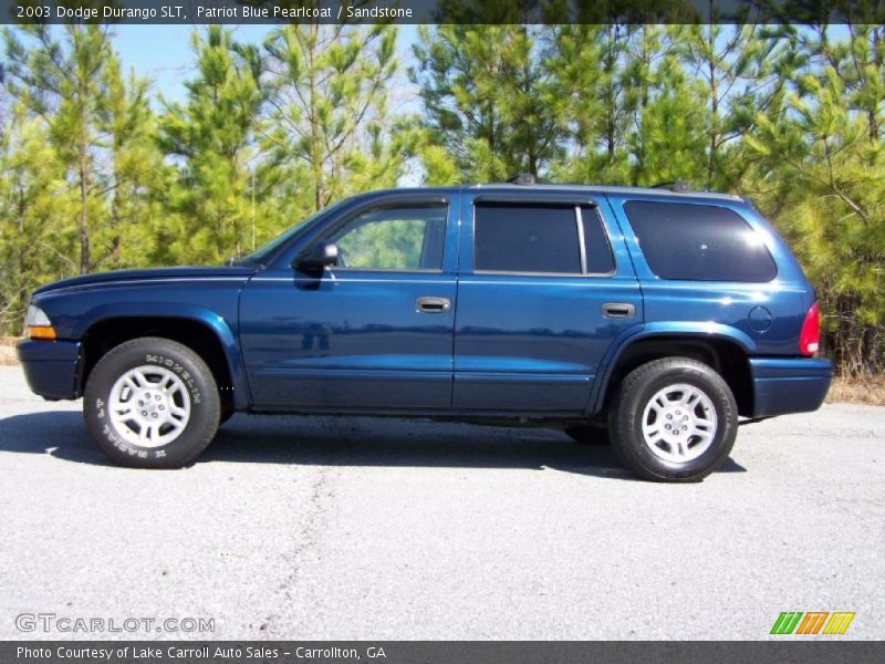 Patriot Blue Pearlcoat / Sandstone 2003 Dodge Durango SLT