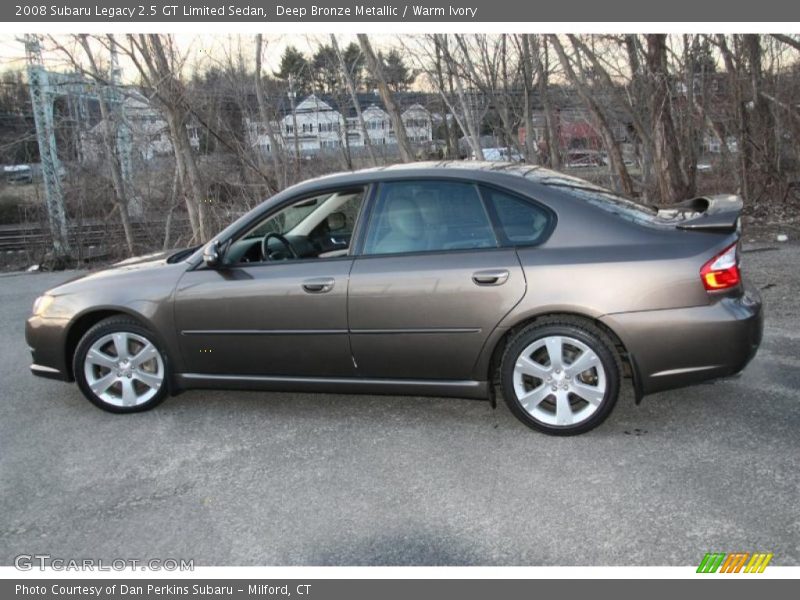 Deep Bronze Metallic / Warm Ivory 2008 Subaru Legacy 2.5 GT Limited Sedan