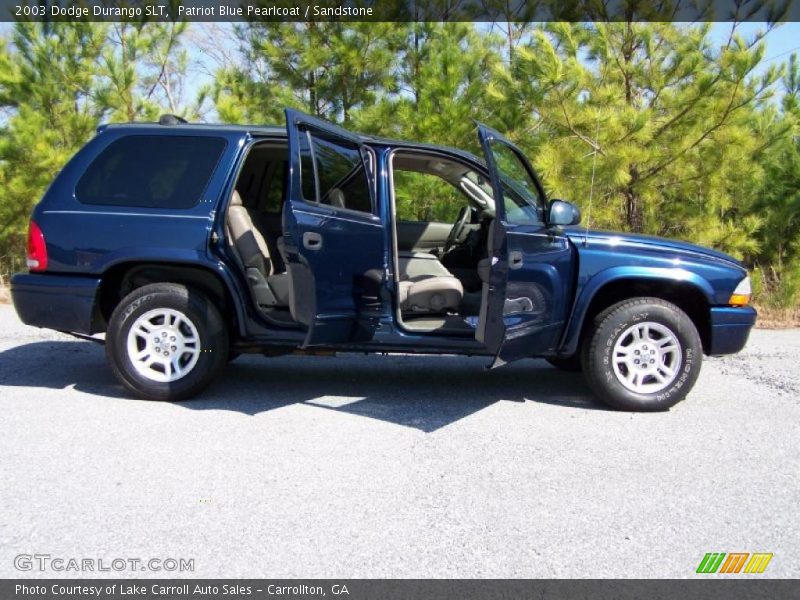 Patriot Blue Pearlcoat / Sandstone 2003 Dodge Durango SLT