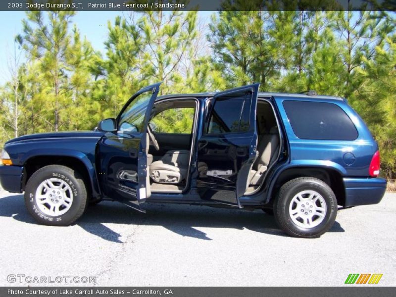 Patriot Blue Pearlcoat / Sandstone 2003 Dodge Durango SLT