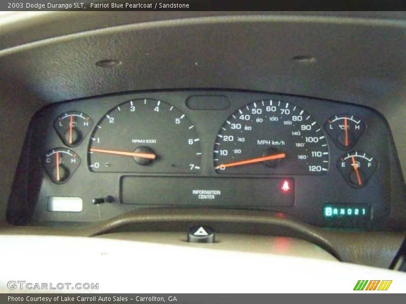  2003 Durango SLT SLT Gauges