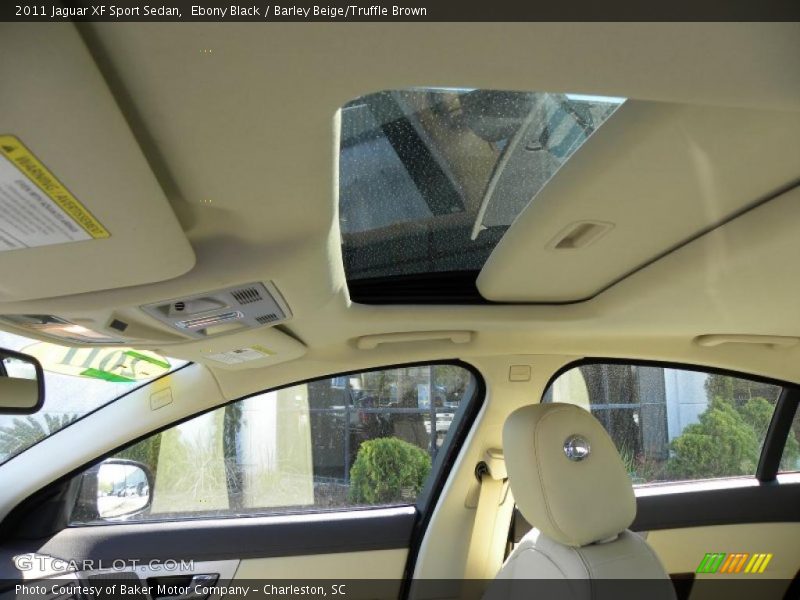 Ebony Black / Barley Beige/Truffle Brown 2011 Jaguar XF Sport Sedan