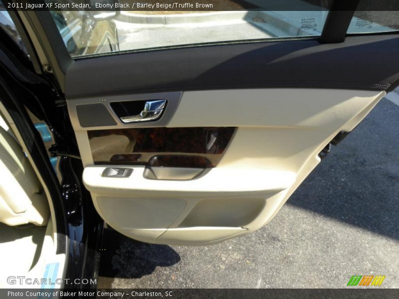 Ebony Black / Barley Beige/Truffle Brown 2011 Jaguar XF Sport Sedan