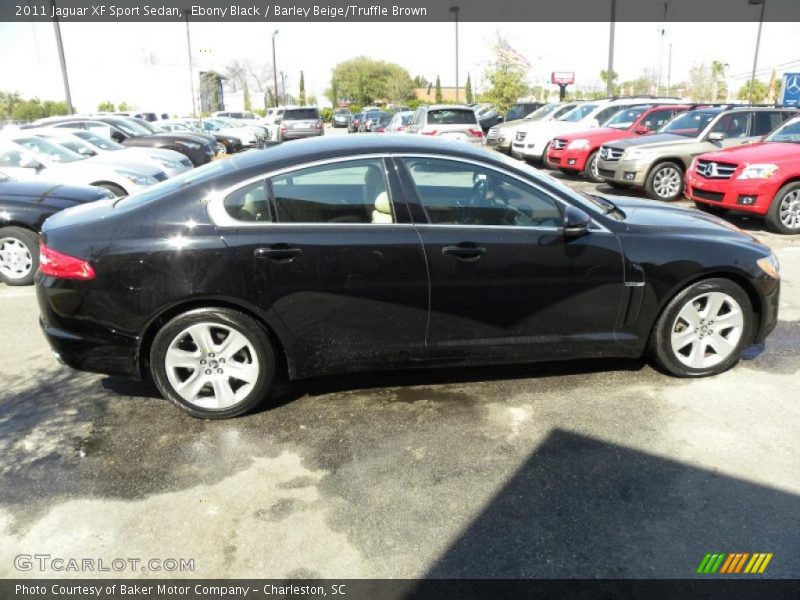 Ebony Black / Barley Beige/Truffle Brown 2011 Jaguar XF Sport Sedan