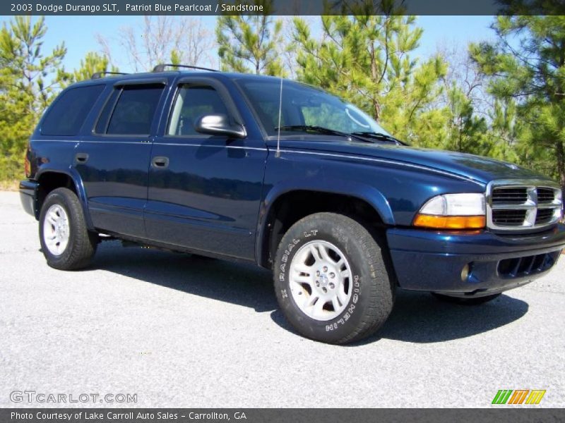 Patriot Blue Pearlcoat / Sandstone 2003 Dodge Durango SLT