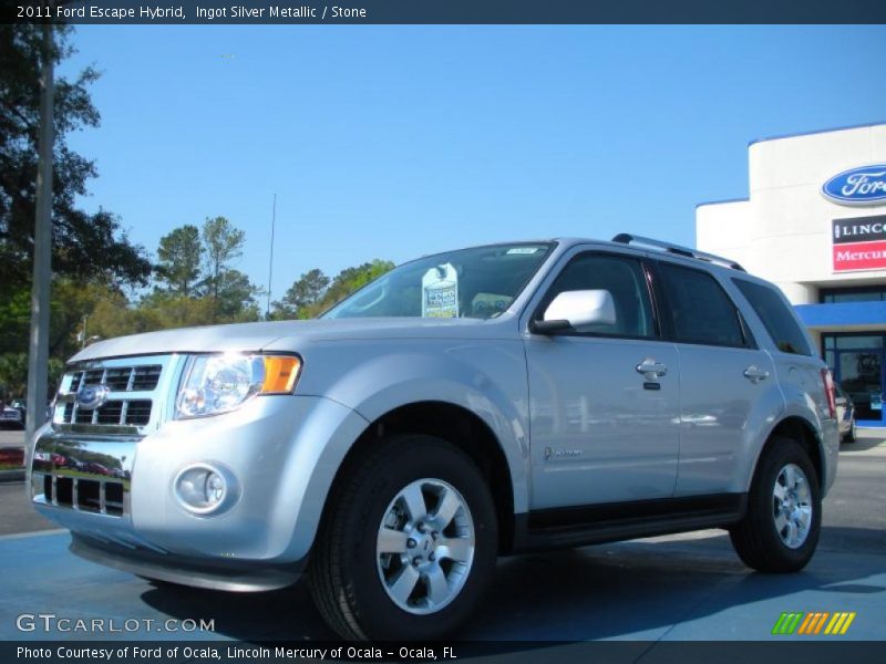 Ingot Silver Metallic / Stone 2011 Ford Escape Hybrid