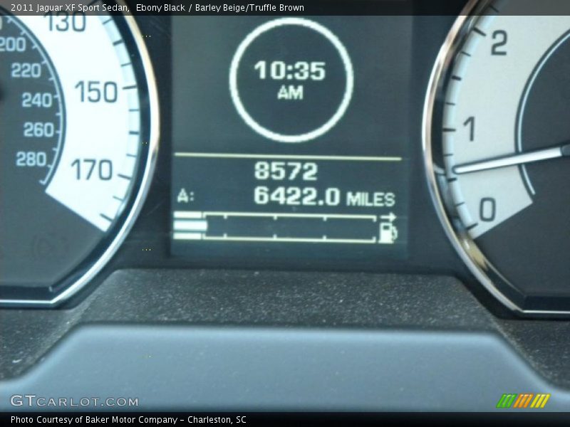 Ebony Black / Barley Beige/Truffle Brown 2011 Jaguar XF Sport Sedan