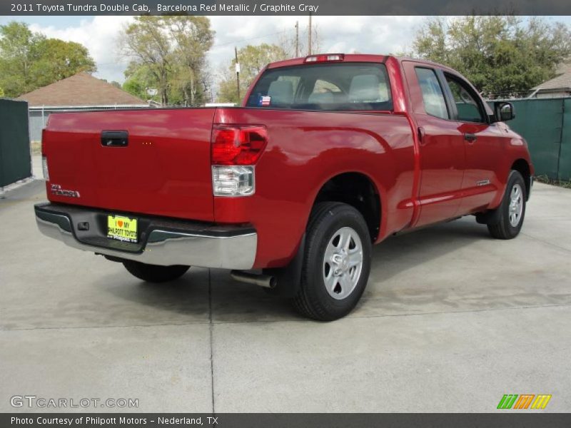Barcelona Red Metallic / Graphite Gray 2011 Toyota Tundra Double Cab