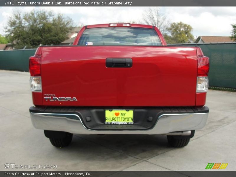 Barcelona Red Metallic / Graphite Gray 2011 Toyota Tundra Double Cab