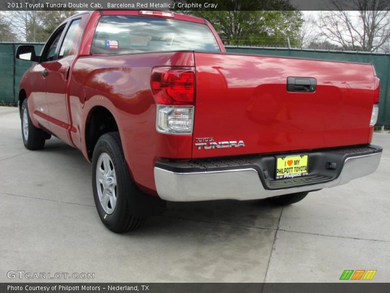 Barcelona Red Metallic / Graphite Gray 2011 Toyota Tundra Double Cab