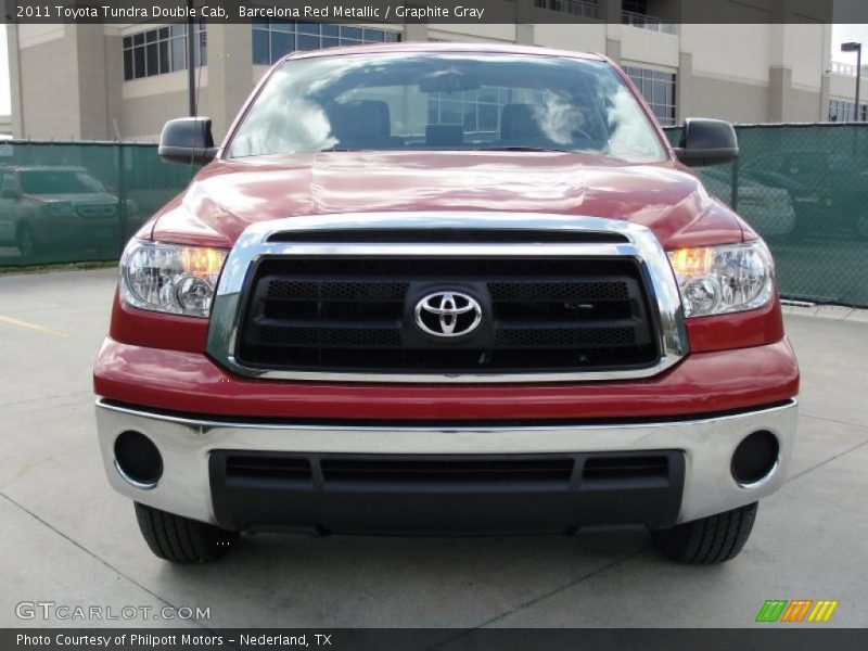 Barcelona Red Metallic / Graphite Gray 2011 Toyota Tundra Double Cab