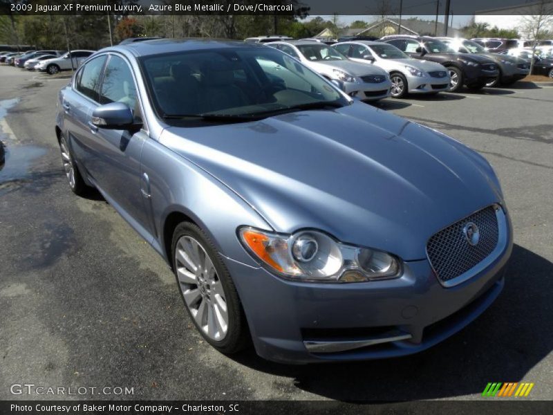 Azure Blue Metallic / Dove/Charcoal 2009 Jaguar XF Premium Luxury