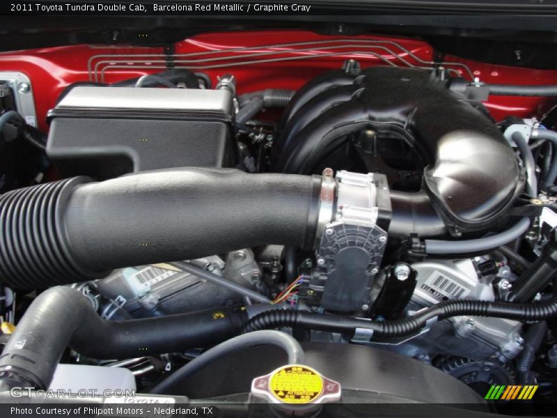 Barcelona Red Metallic / Graphite Gray 2011 Toyota Tundra Double Cab