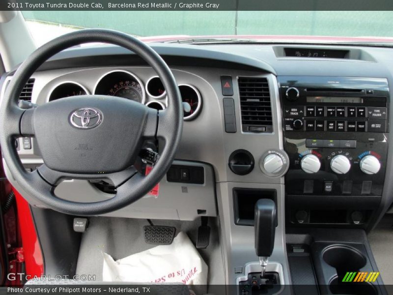 Barcelona Red Metallic / Graphite Gray 2011 Toyota Tundra Double Cab