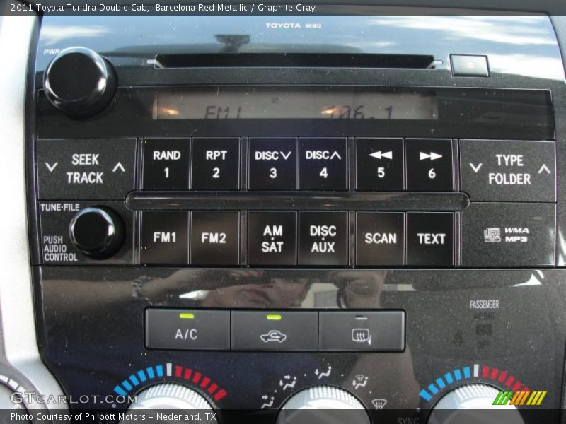 Barcelona Red Metallic / Graphite Gray 2011 Toyota Tundra Double Cab