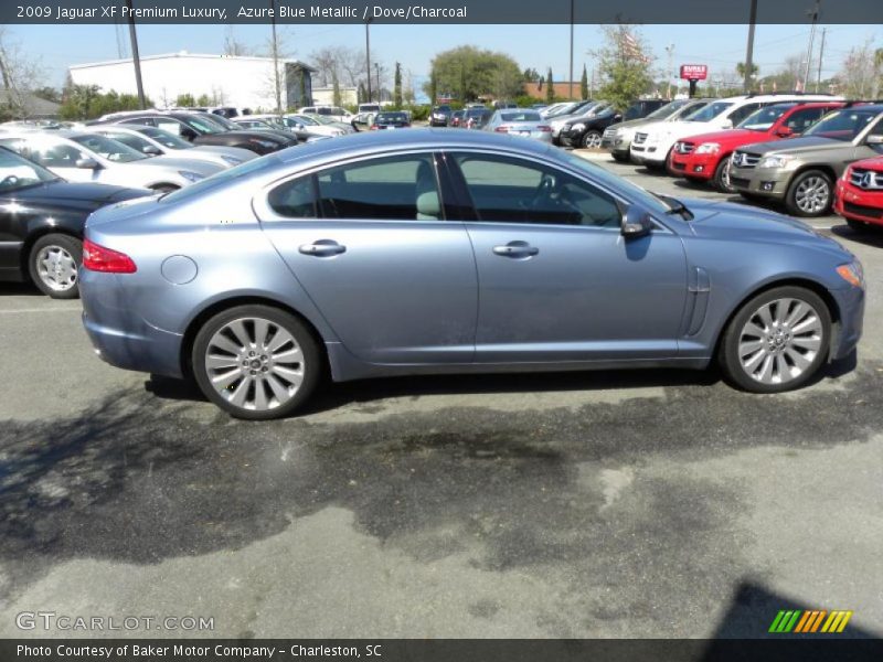 Azure Blue Metallic / Dove/Charcoal 2009 Jaguar XF Premium Luxury