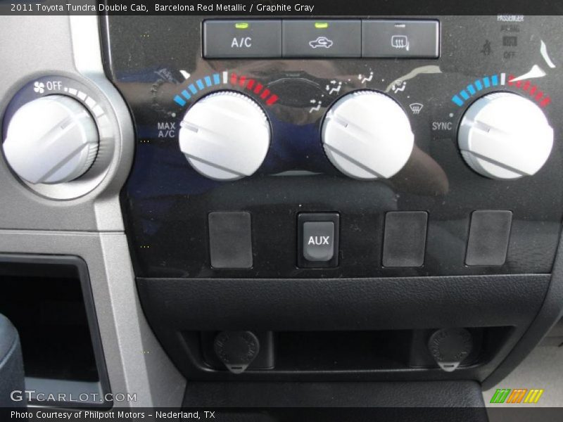 Barcelona Red Metallic / Graphite Gray 2011 Toyota Tundra Double Cab