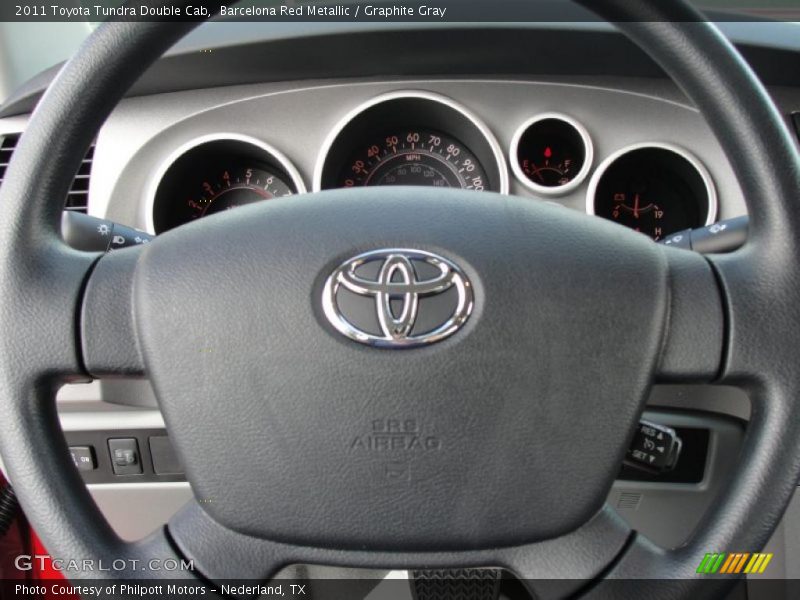 Barcelona Red Metallic / Graphite Gray 2011 Toyota Tundra Double Cab