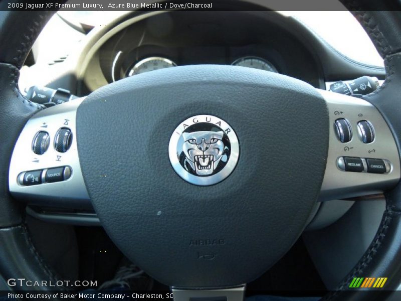 Azure Blue Metallic / Dove/Charcoal 2009 Jaguar XF Premium Luxury