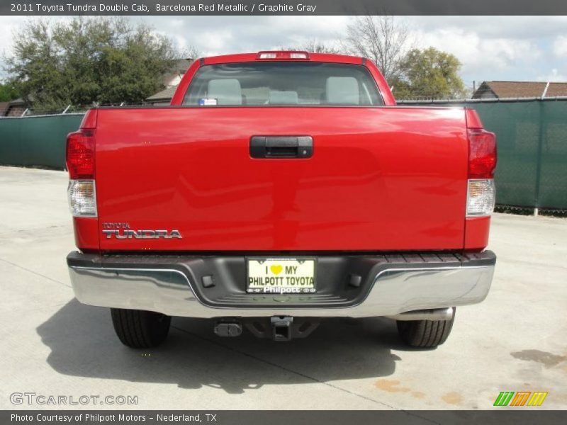 Barcelona Red Metallic / Graphite Gray 2011 Toyota Tundra Double Cab