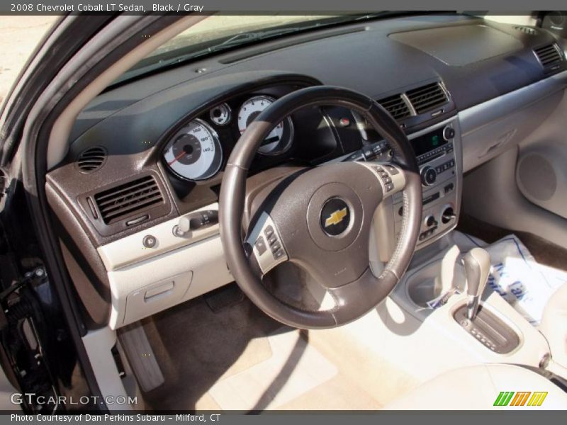 Black / Gray 2008 Chevrolet Cobalt LT Sedan