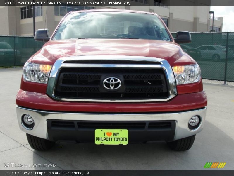 Barcelona Red Metallic / Graphite Gray 2011 Toyota Tundra Double Cab