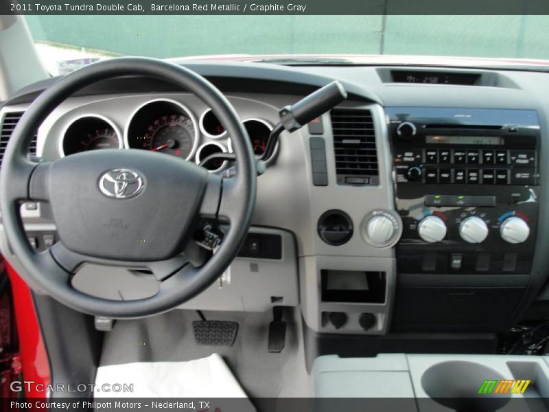 Barcelona Red Metallic / Graphite Gray 2011 Toyota Tundra Double Cab