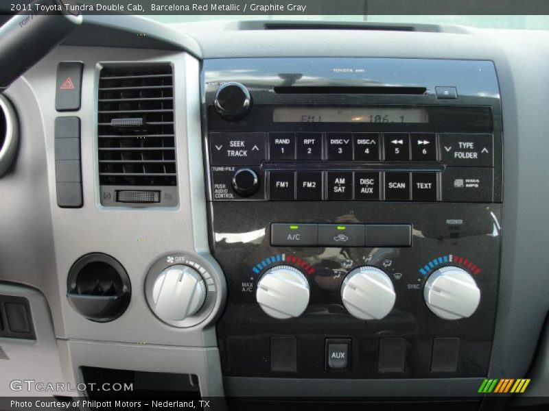 Controls of 2011 Tundra Double Cab