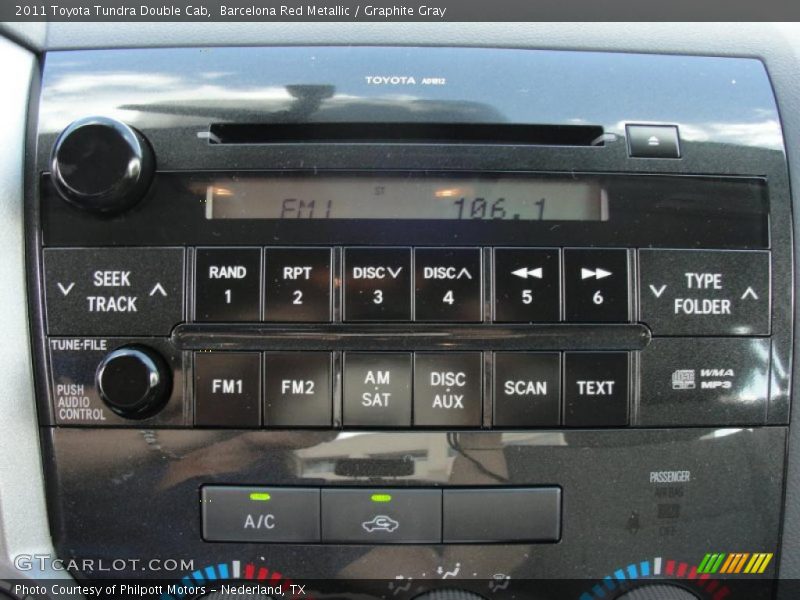 Controls of 2011 Tundra Double Cab