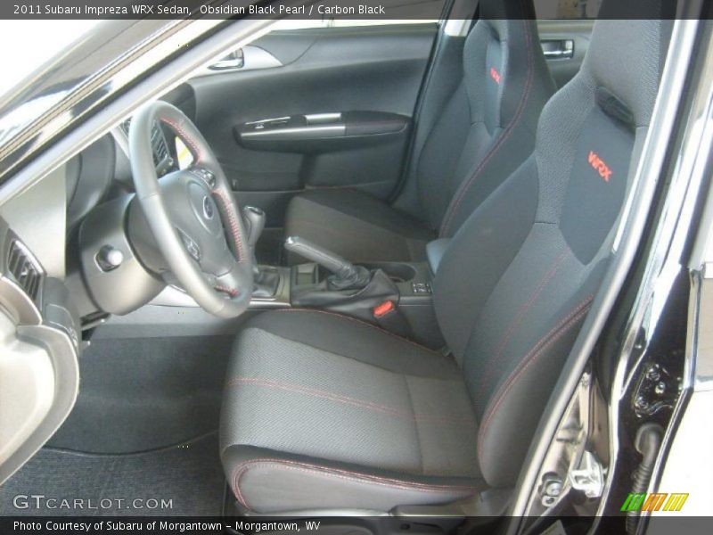  2011 Impreza WRX Sedan Carbon Black Interior
