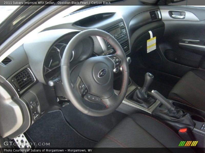  2011 Impreza WRX Sedan Carbon Black Interior