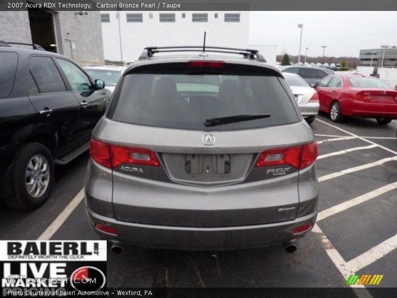 Carbon Bronze Pearl / Taupe 2007 Acura RDX Technology