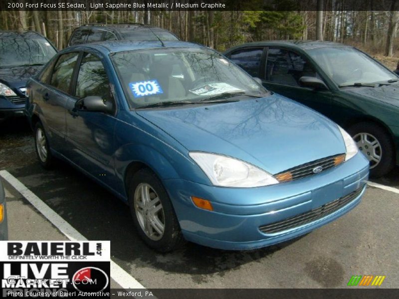 Light Sapphire Blue Metallic / Medium Graphite 2000 Ford Focus SE Sedan
