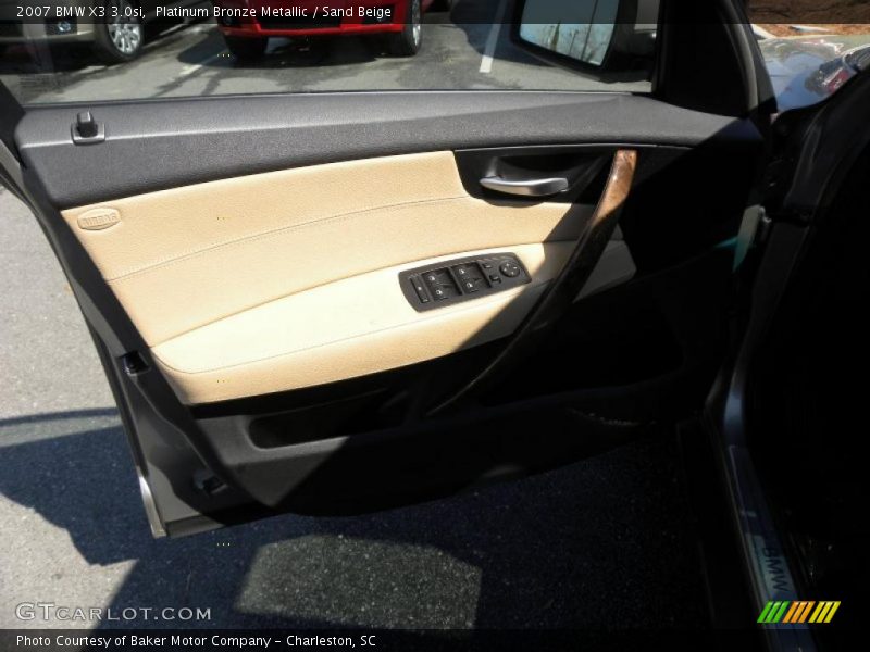 Platinum Bronze Metallic / Sand Beige 2007 BMW X3 3.0si