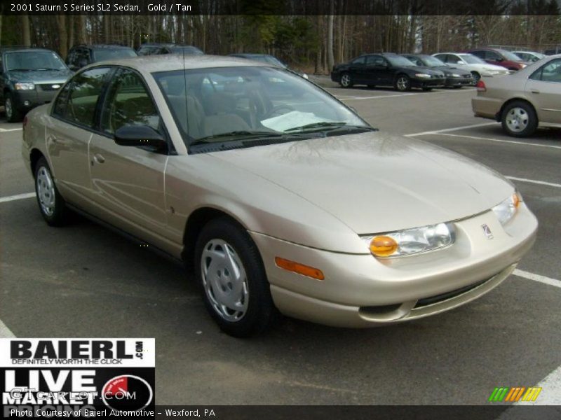 Gold / Tan 2001 Saturn S Series SL2 Sedan