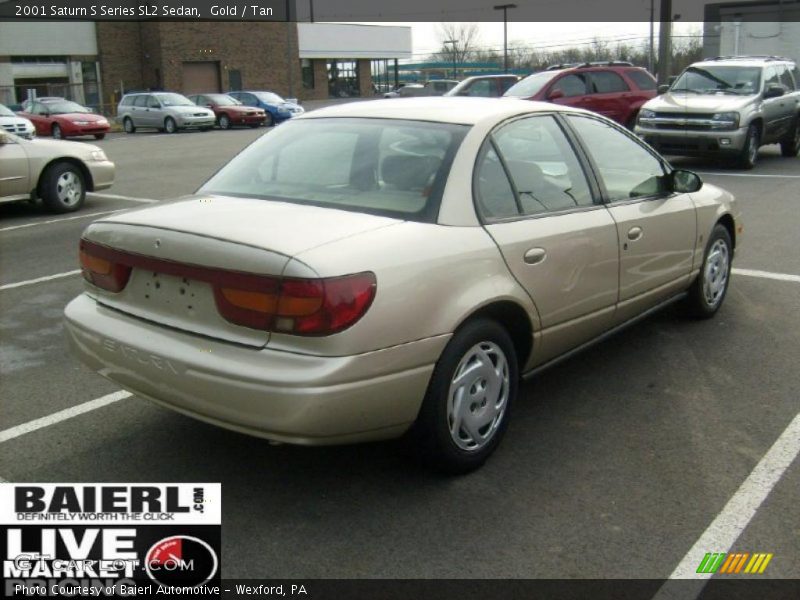 Gold / Tan 2001 Saturn S Series SL2 Sedan